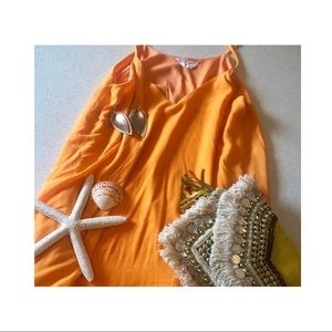 Orange resort dress